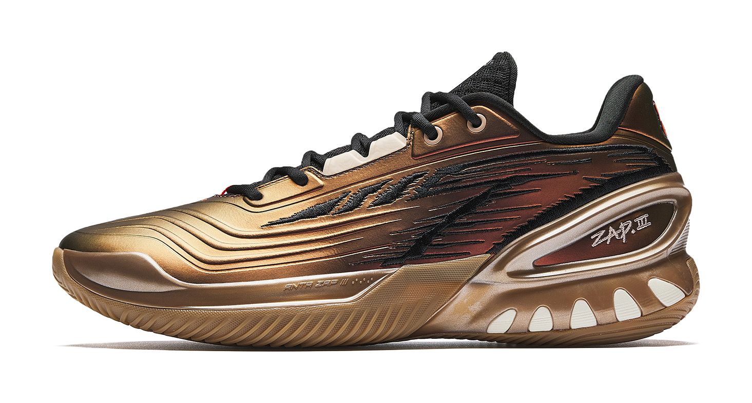 Anta Instant Zap 3 'Gilded' - Basketball Shoes Men's Gold Metallic shiny gold-3