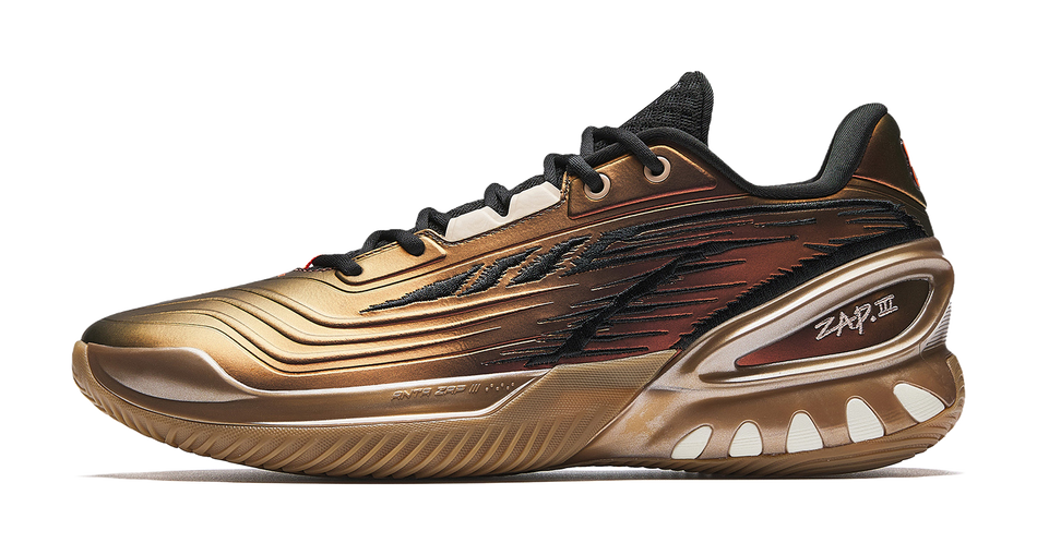 Anta Instant Zap 3 'Gilded' - Basketball Shoes Men's Gold Metallic shiny gold-3