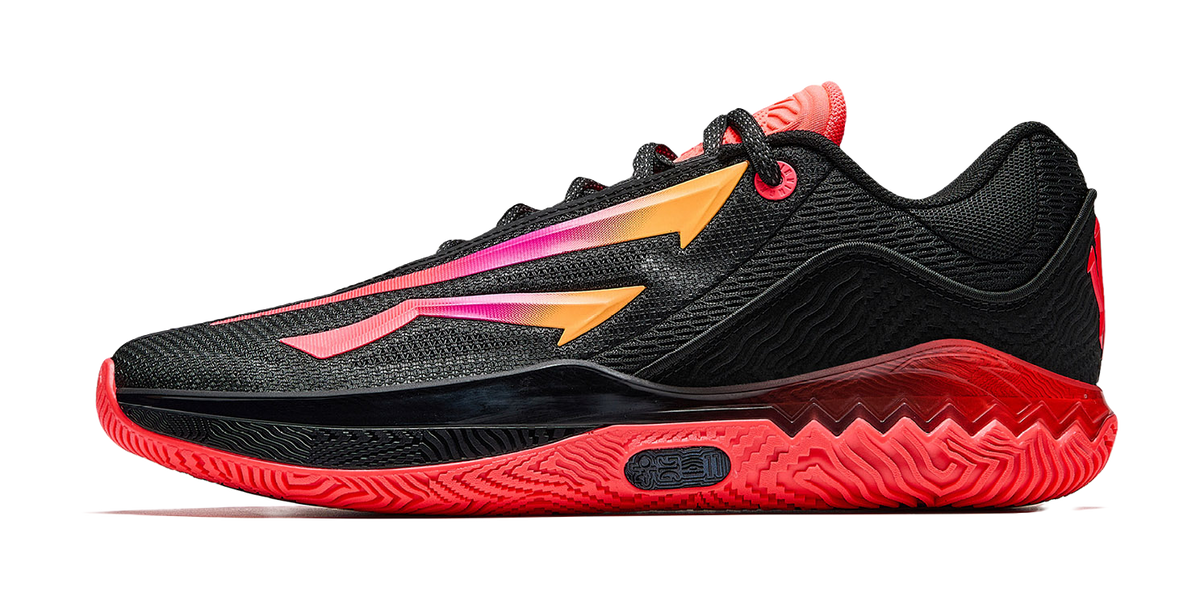 Anta Kai Speed 2 CNY 'Chinese New Year' - Basketball Shoes Men's Basic Black/Fluorescent Crimson Basic Black Neon Bright Red-4