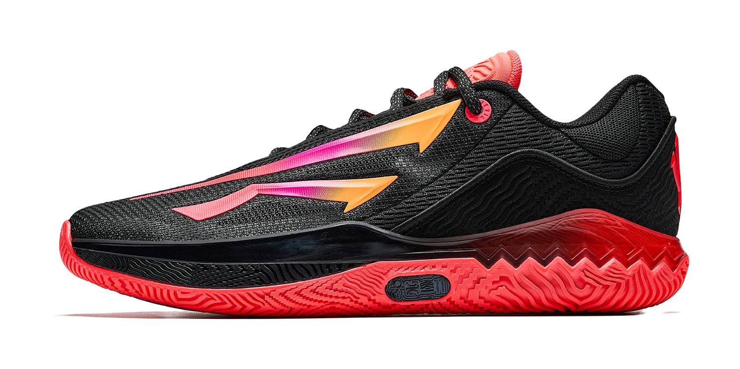 Anta Kai Speed 2 CNY 'Chinese New Year' - Basketball Shoes Men's Basic Black/Fluorescent Crimson Basic Black Neon Bright Red-4