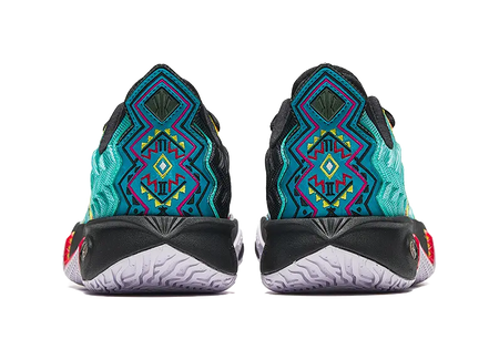 Antakids Anti Slip Wear Resistant Low Top Childrens Basketball Shoes Neon Aqua/Basic Black/Fantasy Blue Teenagers  vjsneaker.com