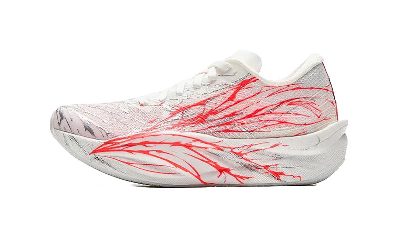 Antakids Anti-Slip Wear-Resistant Low-Top Kids Running Shoes White Red Silver Teenagers  vjsneaker.com