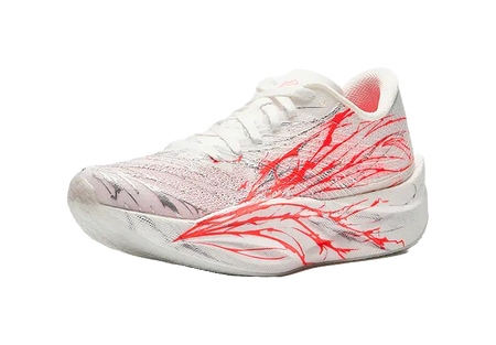 Antakids Anti-Slip Wear-Resistant Low-Top Kids Running Shoes White Red Silver Teenagers  vjsneaker.com