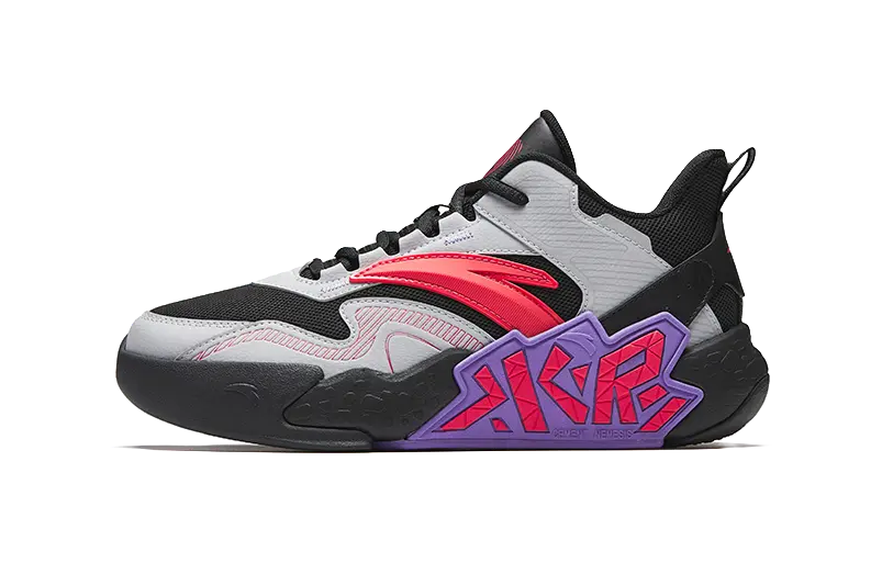 Antakids Cement Kryptonite Slip Resistant, Abrasion Resistant, Breathable Low Top Childrens Basketball Shoes 