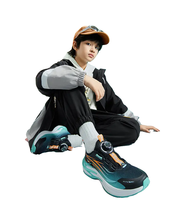 Antakids Chiyan Rebound Breathable Lightweight Cushioning Low top Kids Running Shoes Kids  vjsneaker.com