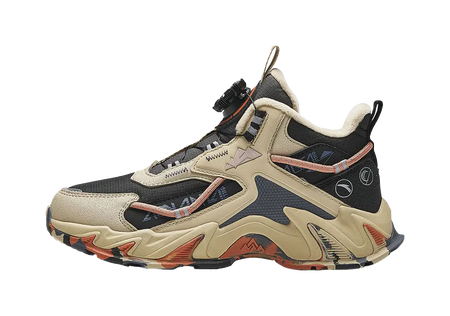 Antakids Slip Resistant, Abrasion Resistant, Rebound, Thermal Mid top Kids Outdoor Shoes Black Brown Gray Teenagers  vjsneaker.com