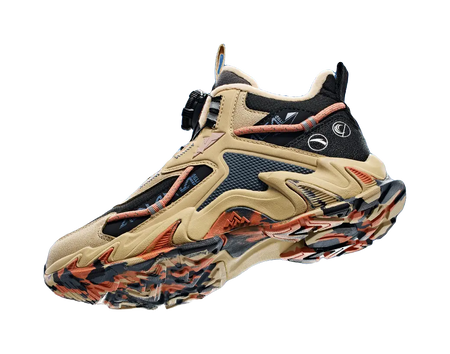 Antakids Slip Resistant, Abrasion Resistant, Rebound, Thermal Mid top Kids Outdoor Shoes Black Brown Gray Teenagers  vjsneaker.com