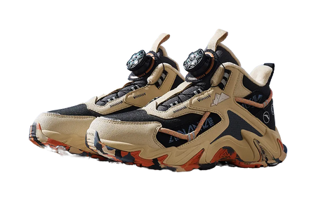 Antakids Slip Resistant, Abrasion Resistant, Rebound, Thermal Mid top Kids Outdoor Shoes Black Brown Gray Teenagers  vjsneaker.com