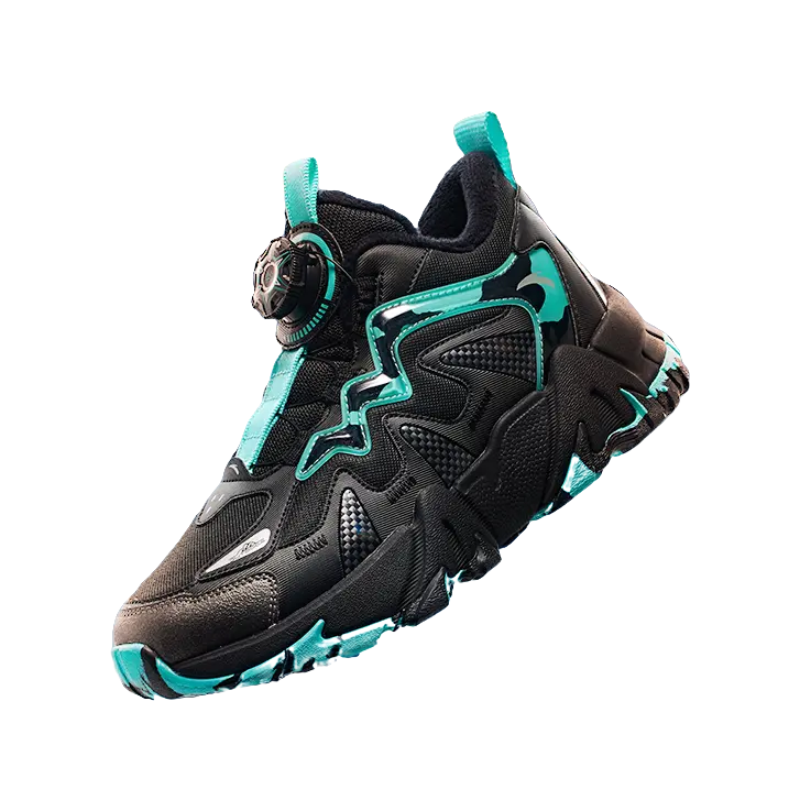 Antakids Slip Resistant, Abrasion Resistant, Thermal Mid top Kids Lifestyle Shoes Black Kids  vjsneaker.com