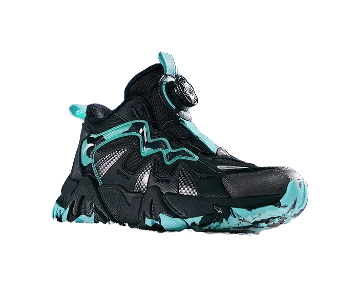 Antakids Slip Resistant, Abrasion Resistant, Thermal Mid top Kids Lifestyle Shoes Black Kids  vjsneaker.com