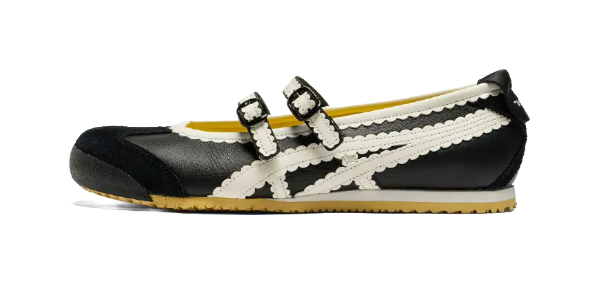 Asics Onitsuka Tiger Mexico 66 Tgrs Black Cream Womens  vjsneaker.com