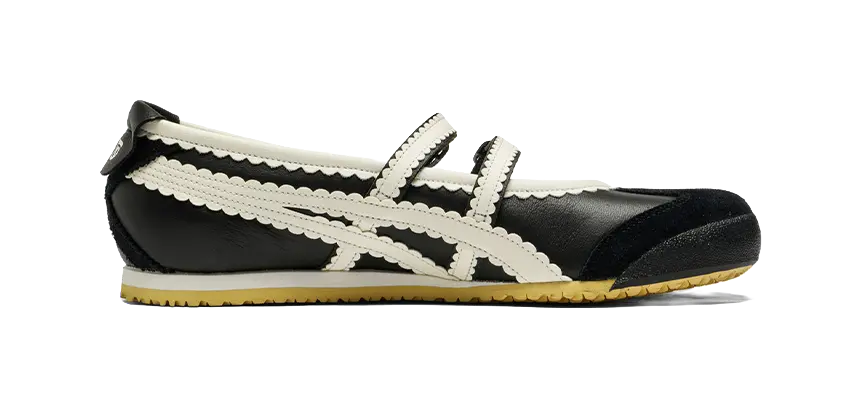Asics Onitsuka Tiger Mexico 66 Tgrs Black Cream Womens  vjsneaker.com
