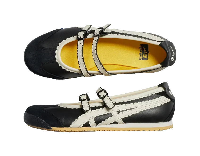 Asics Onitsuka Tiger Mexico 66 Tgrs Black Cream Womens  vjsneaker.com