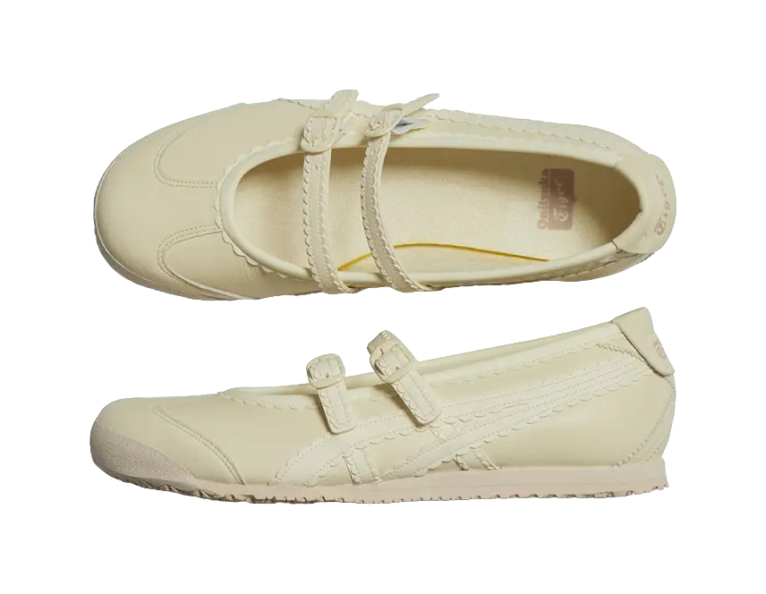 Asics Onitsuka Tiger Mexico 66 Tgrs Ivory Cream Womens  vjsneaker.com