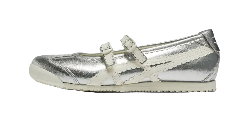 Asics Onitsuka Tiger Mexico 66 Tgrs Silver Cream Womens  vjsneaker.com