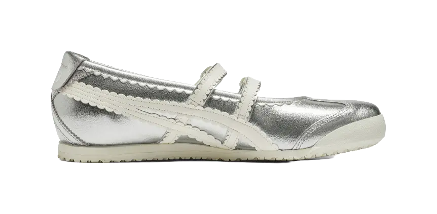 Asics Onitsuka Tiger Mexico 66 Tgrs Silver Cream Womens  vjsneaker.com
