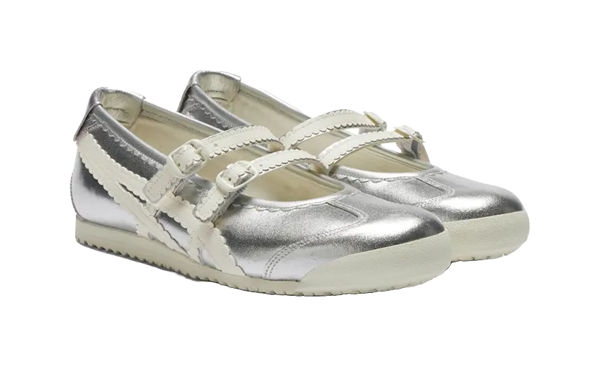 Asics Onitsuka Tiger Mexico 66 Tgrs Silver Cream Womens  vjsneaker.com