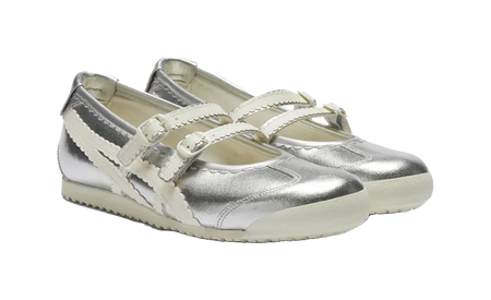 Asics Onitsuka Tiger Mexico 66 Tgrs Silver Cream Womens  vjsneaker.com