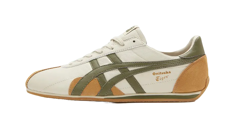 Asics Onitsuka Tiger Runspark Beige Olive Green Mustard Yellow  vjsneaker.com