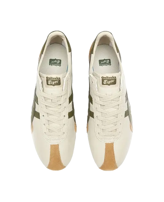 Asics Onitsuka Tiger Runspark Beige Olive Green Mustard Yellow  vjsneaker.com