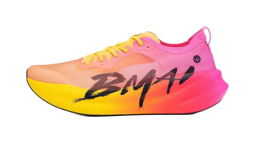 BMAI Jingtan 3.0 Turbo Support Abrasion Resistant Breathable Slip Resistant Low Top Running Shoes Unisex Golden Glow  vjsneaker.com