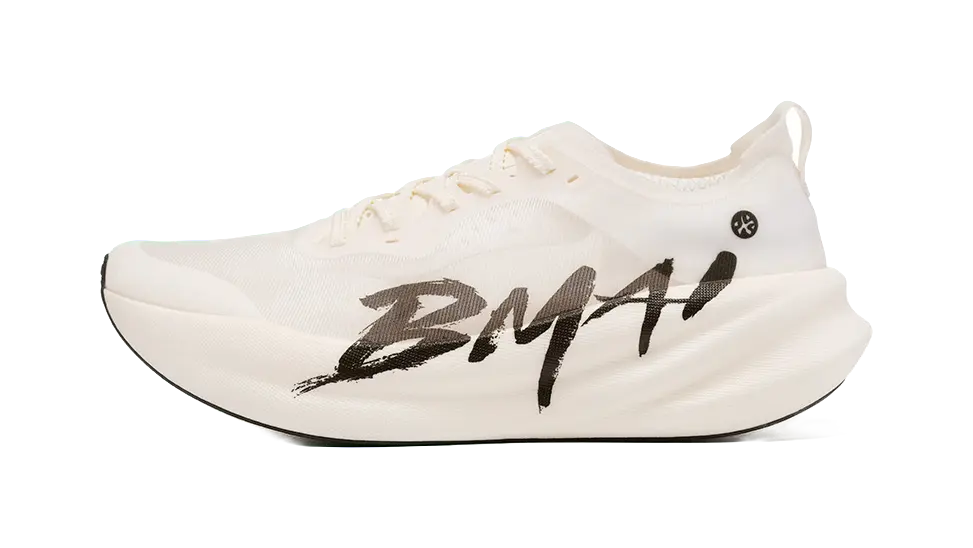 BMAI Shock Carbon 3.0 Cushioning Support Wear Resistant Breathable Slip Resistant Mid Top Running Shoes Unisex Natural  vjsneaker.com