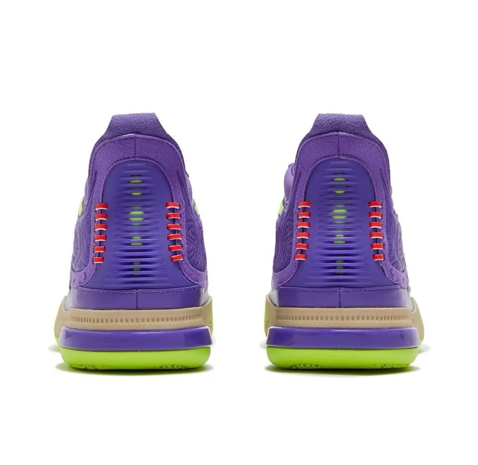 Back view of 361° Joker Yokei Generation One Basketball Shoes Men High-Top Ultraviolet/Spiritual Purple