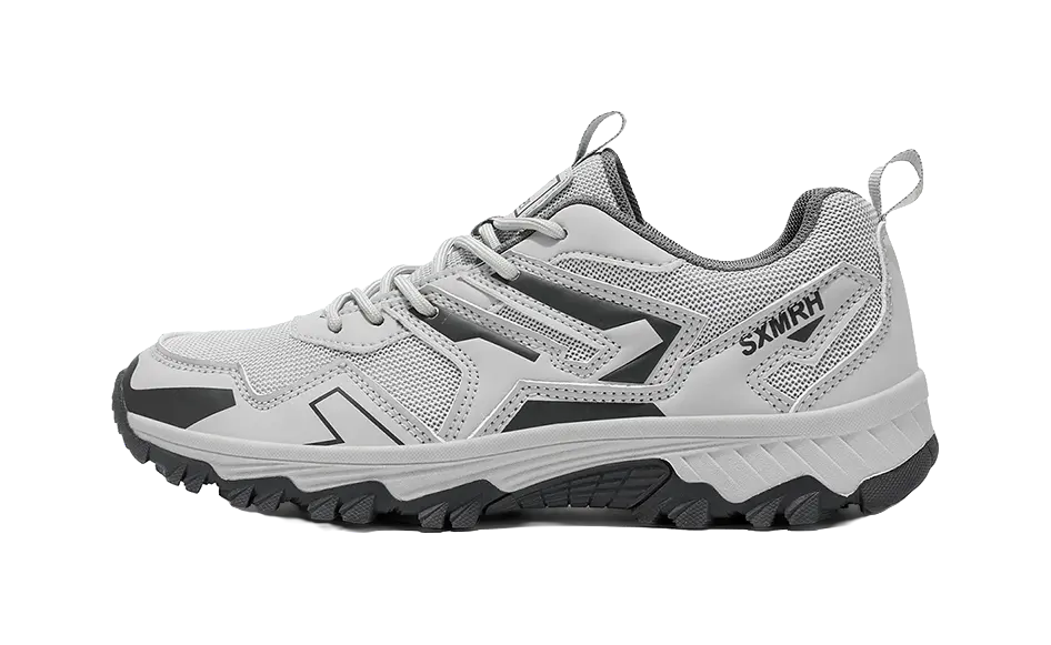 Binary Cushioning, Lightweight, Breathable, Slip Resistant Low Top Outdoor Shoes Mens Microchip Gray 