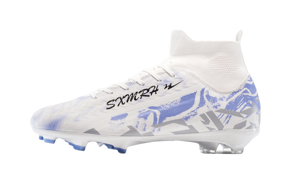 Binary FG Soccer Cleats - Firm Ground Football Boots with Cushioning Lightweight & Abrasion Resistant Unisex White 