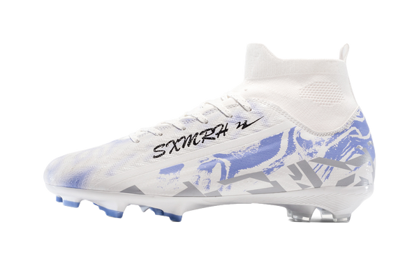 Binary FG Soccer Cleats - Firm Ground Football Boots with Cushioning Lightweight & Abrasion Resistant Unisex White 
