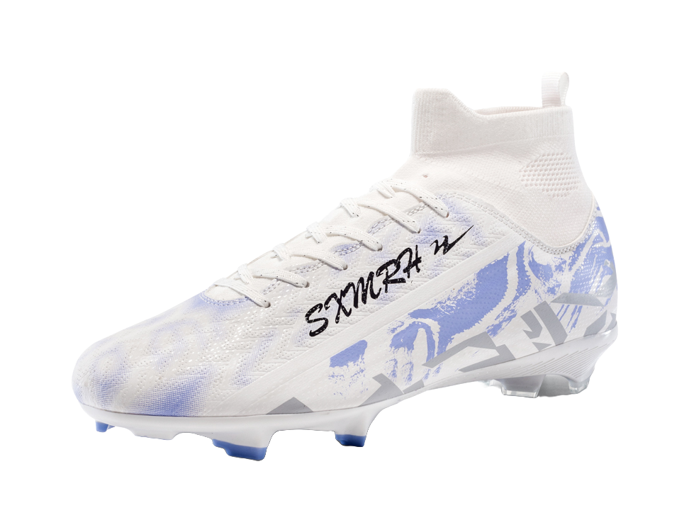 Binary FG Soccer Cleats - Firm Ground Football Boots with Cushioning Lightweight & Abrasion Resistant Unisex White 