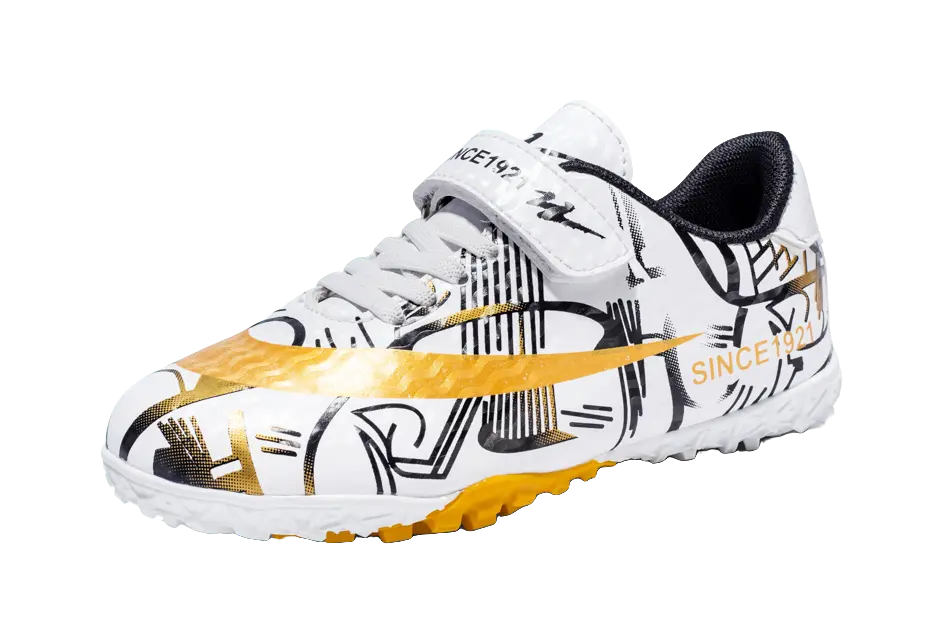 Binary Slip Resistant Anti Kick Lightweight Cushioning Low top Kids Soccer Shoes Kids  vjsneaker.com