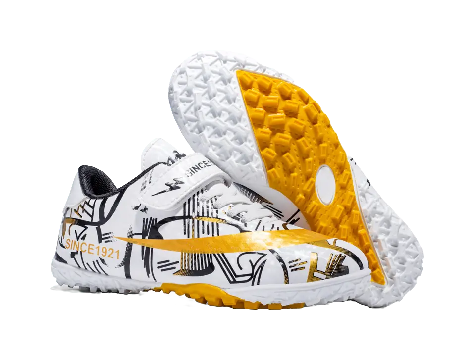 Binary Slip Resistant Anti Kick Lightweight Cushioning Low top Kids Soccer Shoes Kids  vjsneaker.com