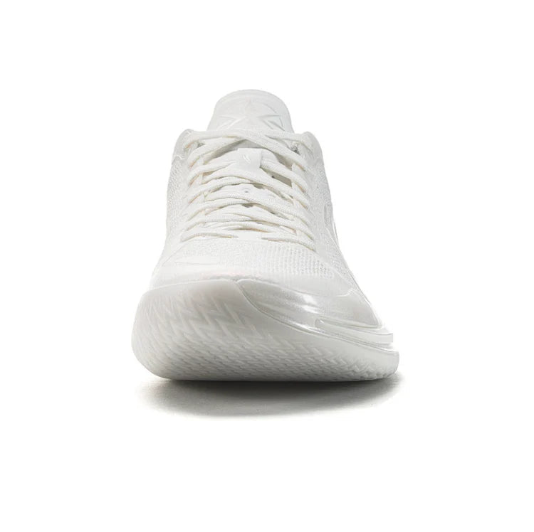 Li-Ning Liren 4 V2 Low "White Pearl" ABAU037-7 - Basketball Shoes Men White Silver
