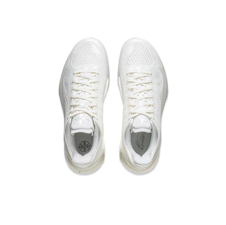 Li-Ning Liren 4 V2 Low "White Pearl" ABAU037-7 - Basketball Shoes Men White Silver