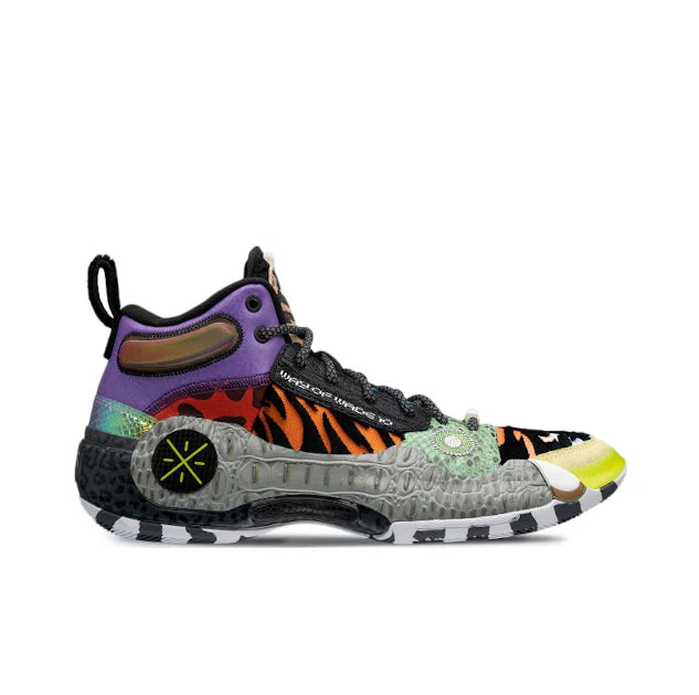 Li-Ning Way of Wade 10 (WOW10) 'Zoo' ABAS075-3 - Basketball Shoes Unisex Black/Purple/Blue