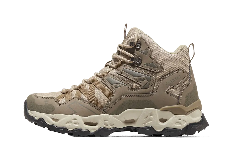 CAMEL Kunlun Mountain PRO Cushioning Slip Resistant Abrasion Resistant Mid top Outdoor Shoes Mens  VJSNEAKER