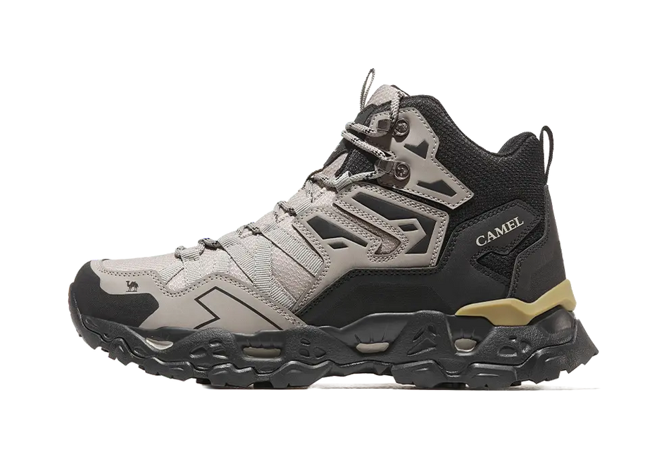 CAMEL Kunlun Mountain PRO Cushioning Slip Resistant Abrasion Resistant Mid top Outdoor Shoes Mens  VJSNEAKER