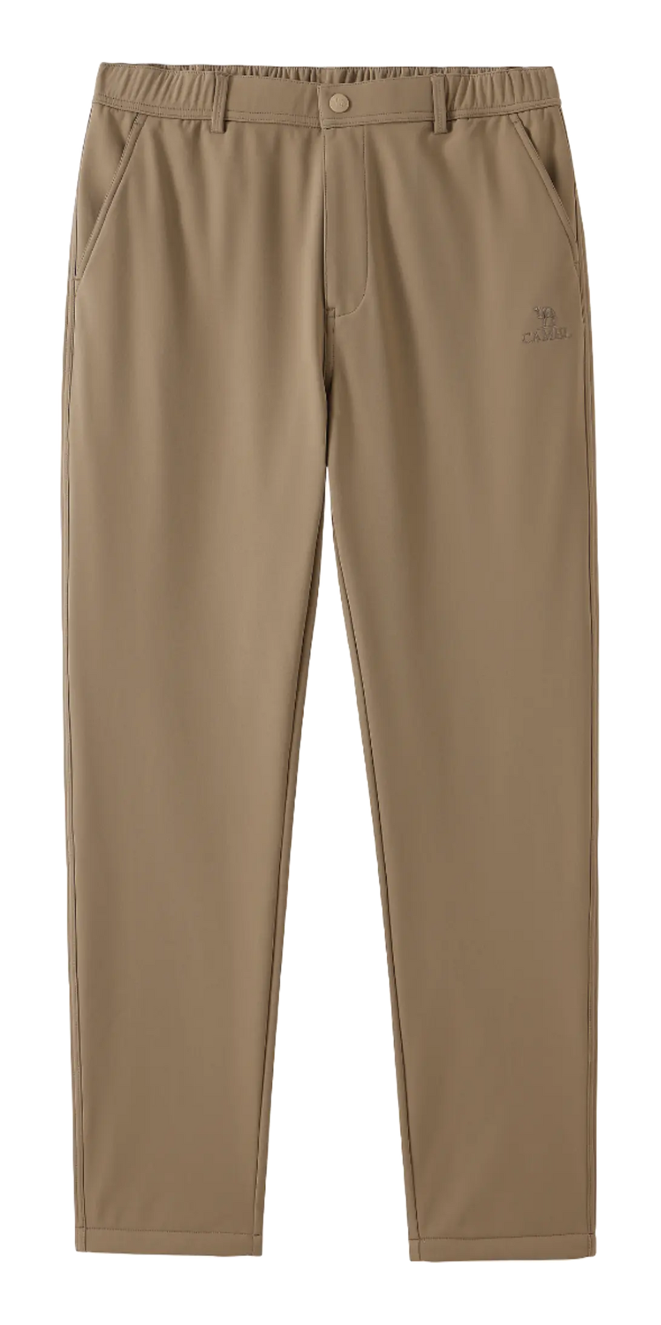 CAMEL Mens Winter Thickened And Fleece-Lined Warm Anti-Static Straight Fit Water-Repellent Soft Shell Pants Mens  vjsneaker.com