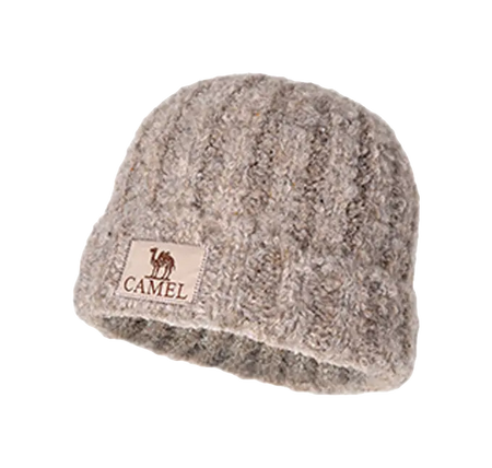 CAMEL Polyester Beanies Womens  vjsneaker.com