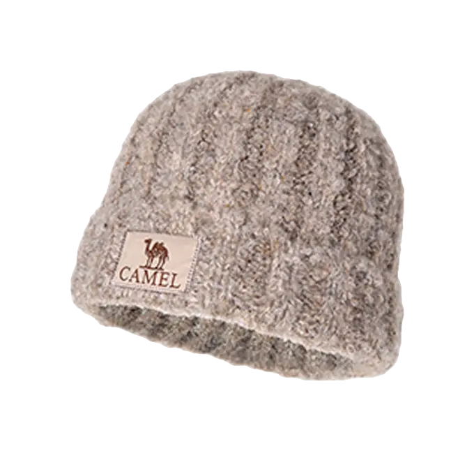 CAMEL Polyester Beanies Womens  vjsneaker.com