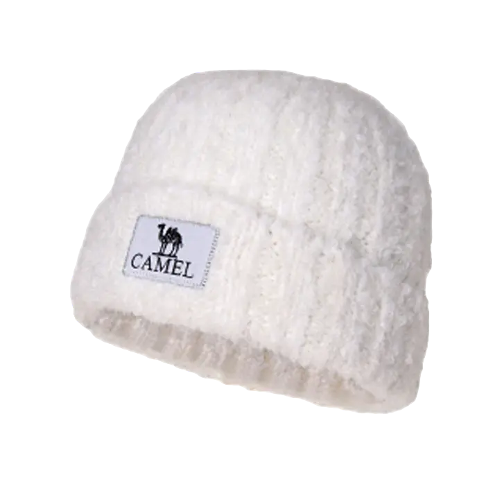 CAMEL Polyester Beanies Womens  vjsneaker.com
