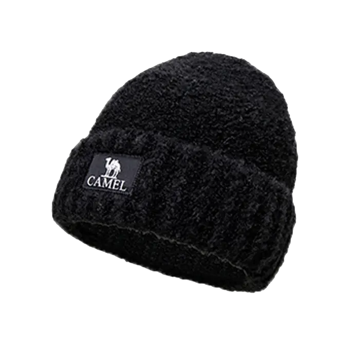 CAMEL Polyester Beanies Womens  vjsneaker.com