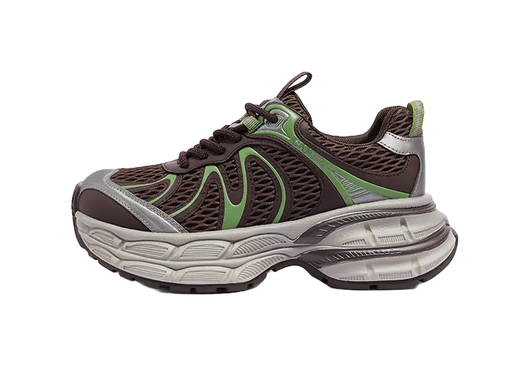 CAMEL Silver Moon 2.0 Low top Chunky Sneakers Womens  vjsneaker.com