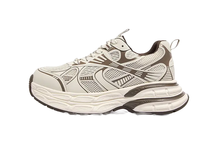 CAMEL Silver Moon Chunky Sneakers Mens Low top Black/Silver, Gray/Gunmetal/Black  vjsneaker.com