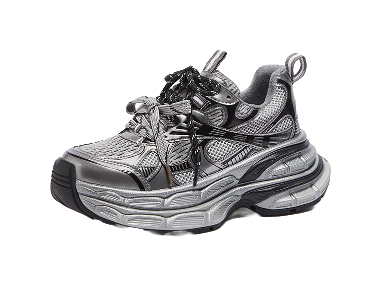 CAMEL Silver Moon Cushioning Slip Resistant Abrasion Resistant Low top Chunky Sneakers Womens  vjsneaker.com