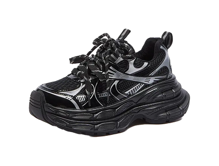 CAMEL Silver Moon Cushioning Slip Resistant Abrasion Resistant Low top Chunky Sneakers Womens  vjsneaker.com