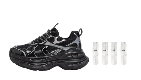 CAMEL Silver Moon Cushioning Slip Resistant Abrasion Resistant Low top Chunky Sneakers Womens  vjsneaker.com