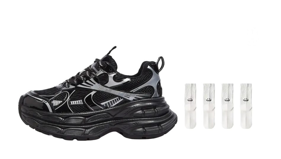 CAMEL Silver Moon Cushioning Slip Resistant Abrasion Resistant Low top Chunky Sneakers Womens  vjsneaker.com