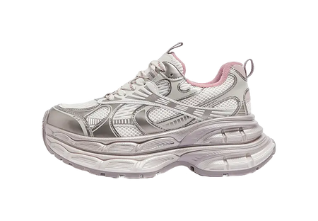 CAMEL Silver Moon Cushioning Slip Resistant Abrasion Resistant Low top Chunky Sneakers Womens  vjsneaker.com